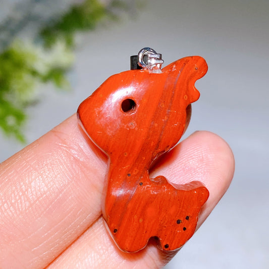 1.2" Crystal Deer Pendant Crystal Healing Bulk Wholesale