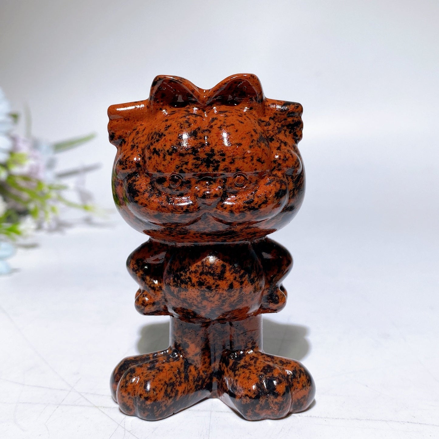 3.1" Crystal Garfield Carving Crystal Healing Bulk Wholesale