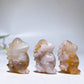 1.2" Mini Flower Agate Dinosaur Carving Crystal Healing Bulk Wholesale