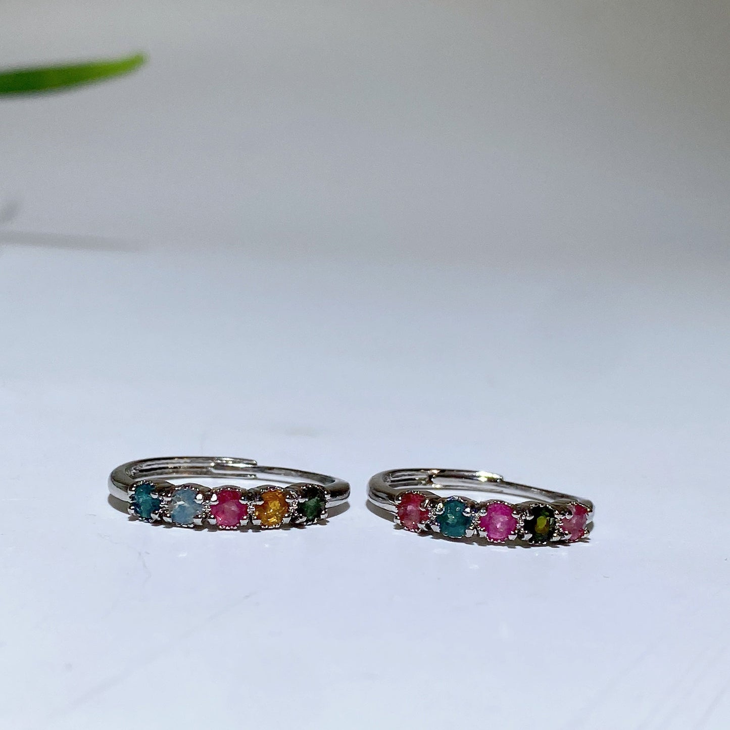 Cooper Silver Plated Tourmaline Ring Crystal Healing Bulk Wholesale