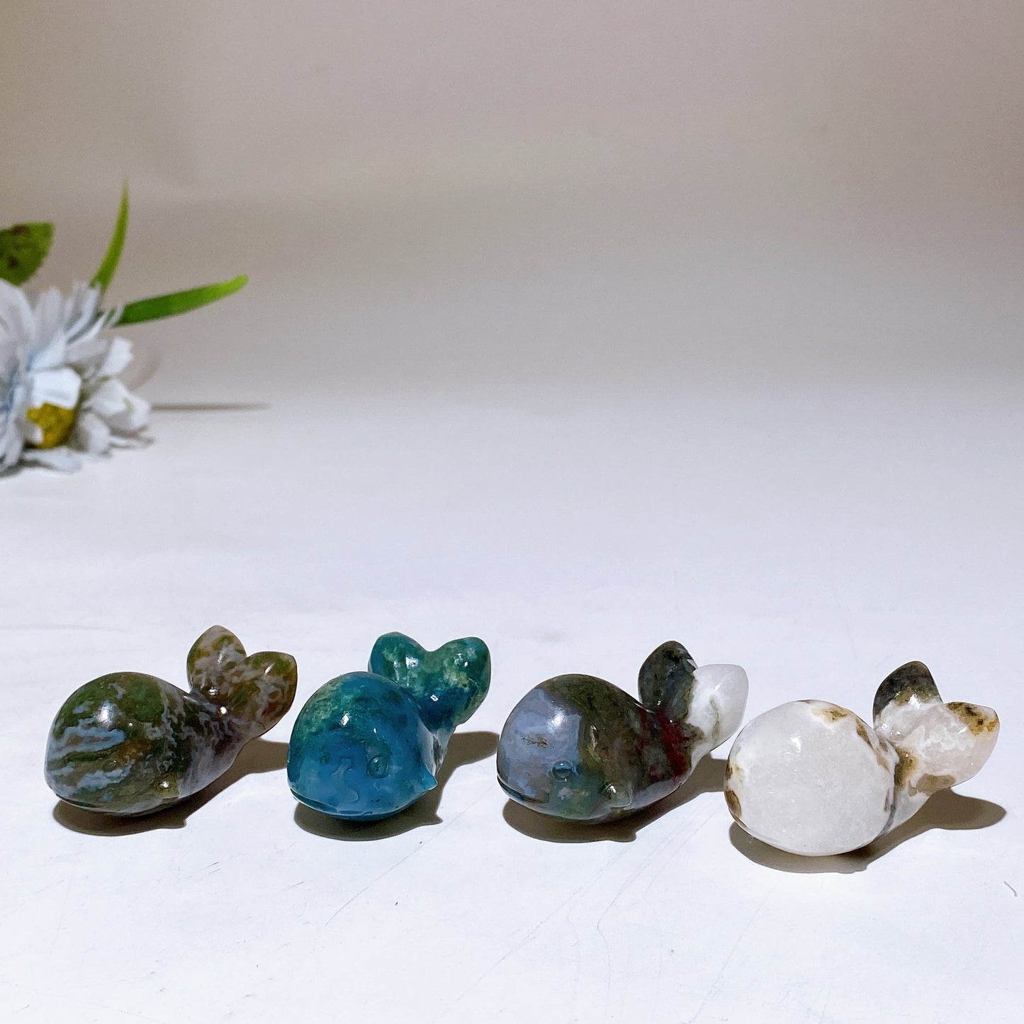 1.6" Crystal Whale Carving Crystal Healing Bulk Wholesale