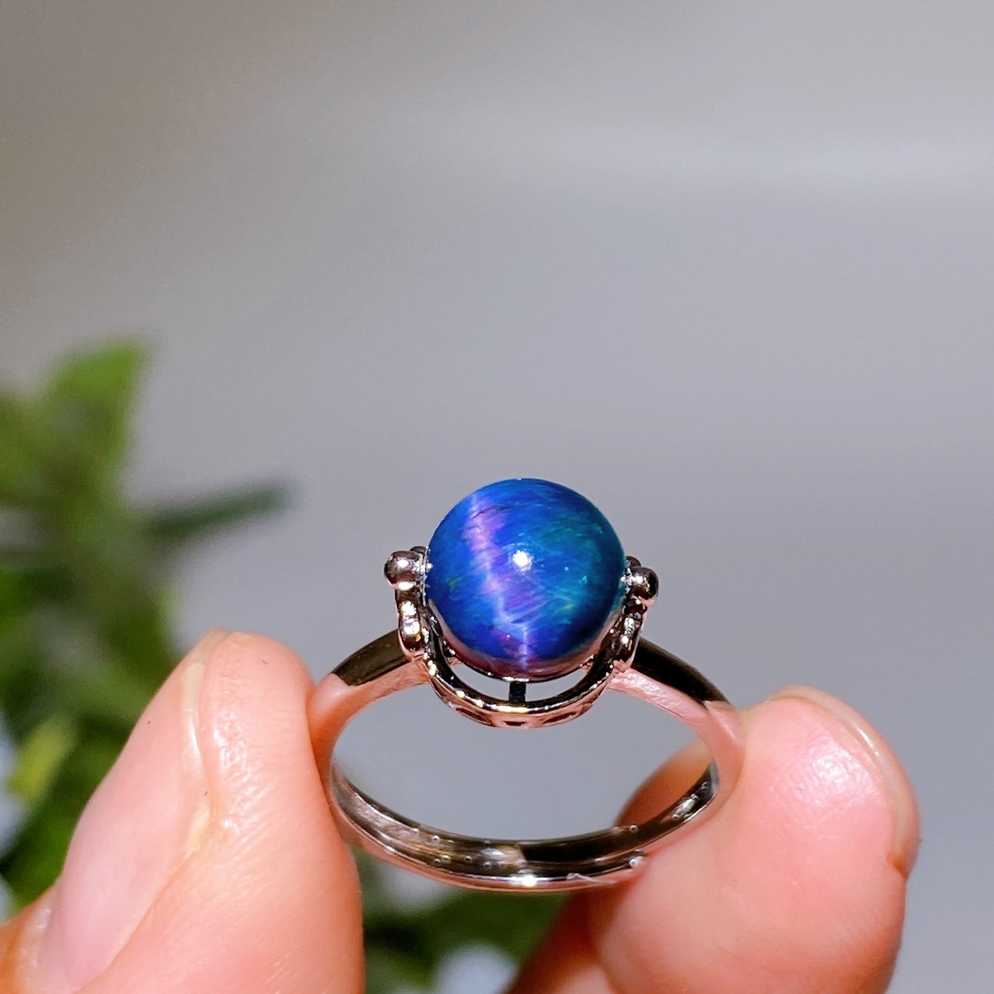 Cooper Silver Plated Crystal Ring Crystal Healing Bulk Wholesale