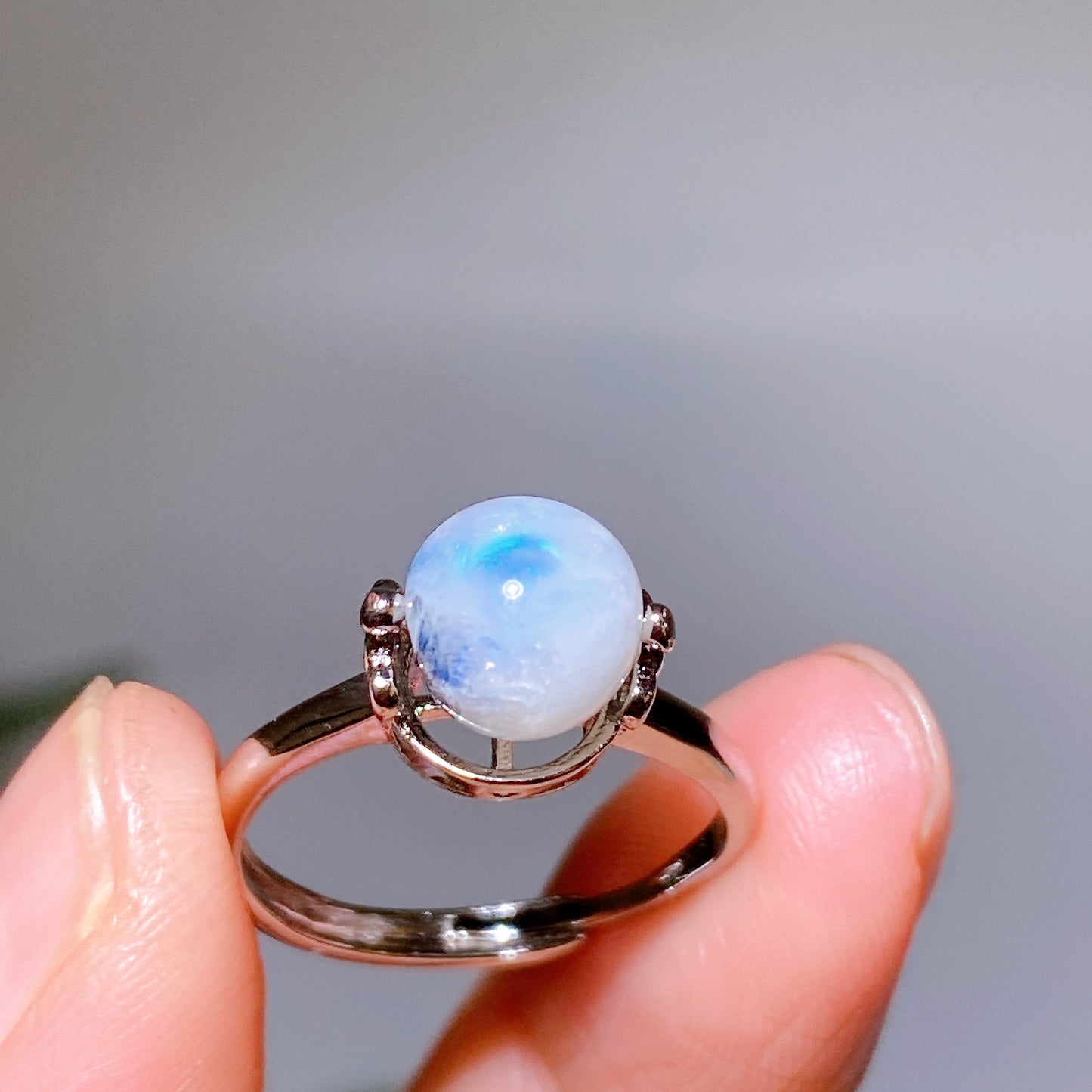 Cooper Silver Plated Crystal Ring Crystal Healing Bulk Wholesale