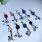 Crystal Key Chain with Chakra Chips Tassel & Metal Life Tree Decor Crystal Healing Bulk Wholesale