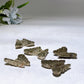 1.4"-1.7" Pyrite Butterfly Carving Crystal Healing Bulk Wholesale