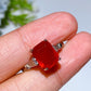 Cooper Silver Plated Carnelian Ring Crystal Healing Bulk Wholesale