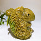 3.8" Lemon Jade Hedgehog Carving Crystal Healing Bulk Wholesale