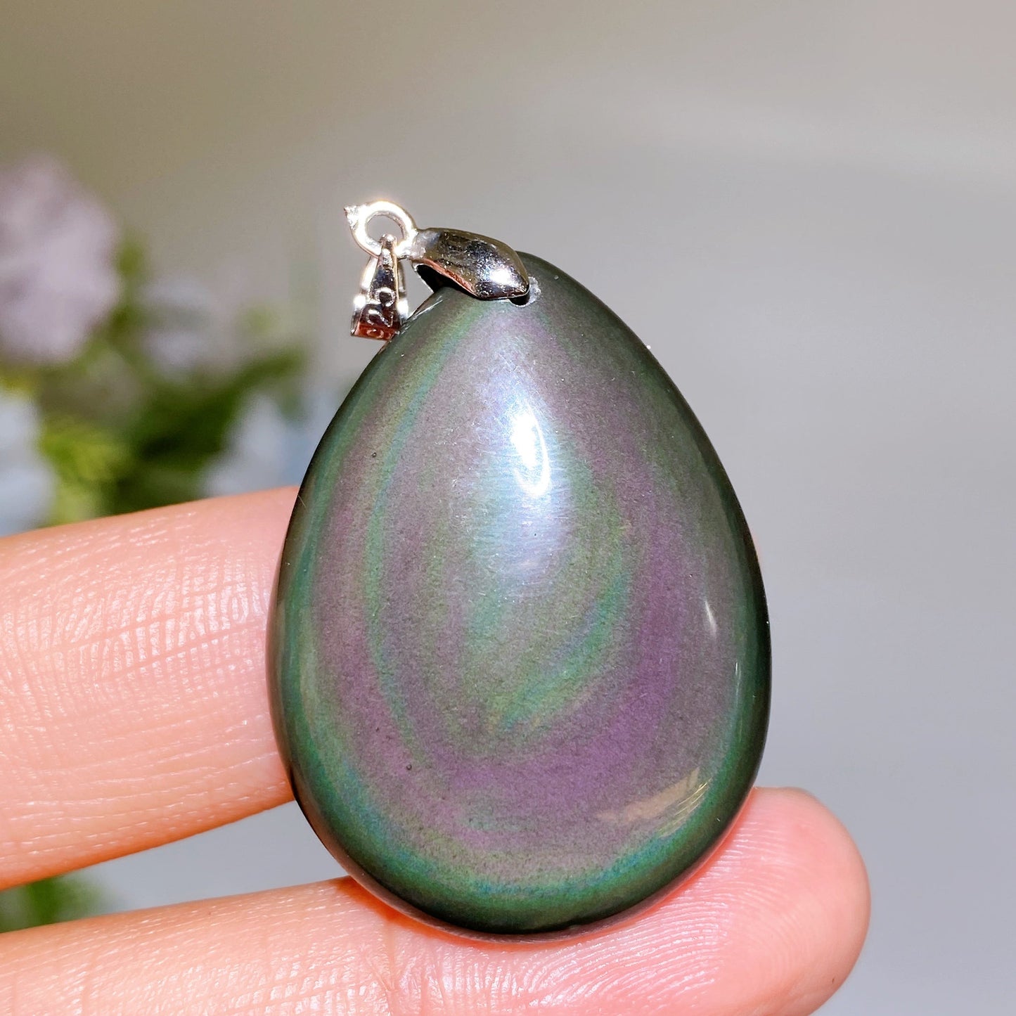 Rainbow Obsidian Drop Pendant Crystal Healing Bulk Wholesale
