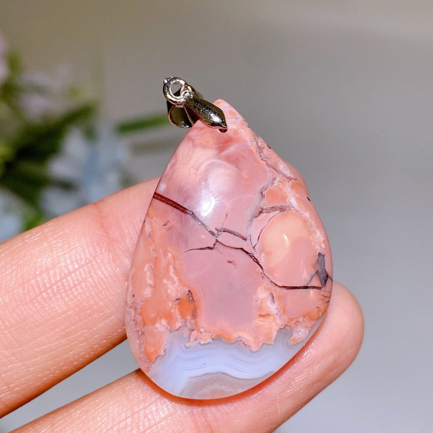 Cotton Candy Agate Pendant Crystal Healing Bulk Wholesale