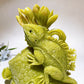 20cm Lemon Jade Chameleon Carving Crystal Healing Bulk Wholesale