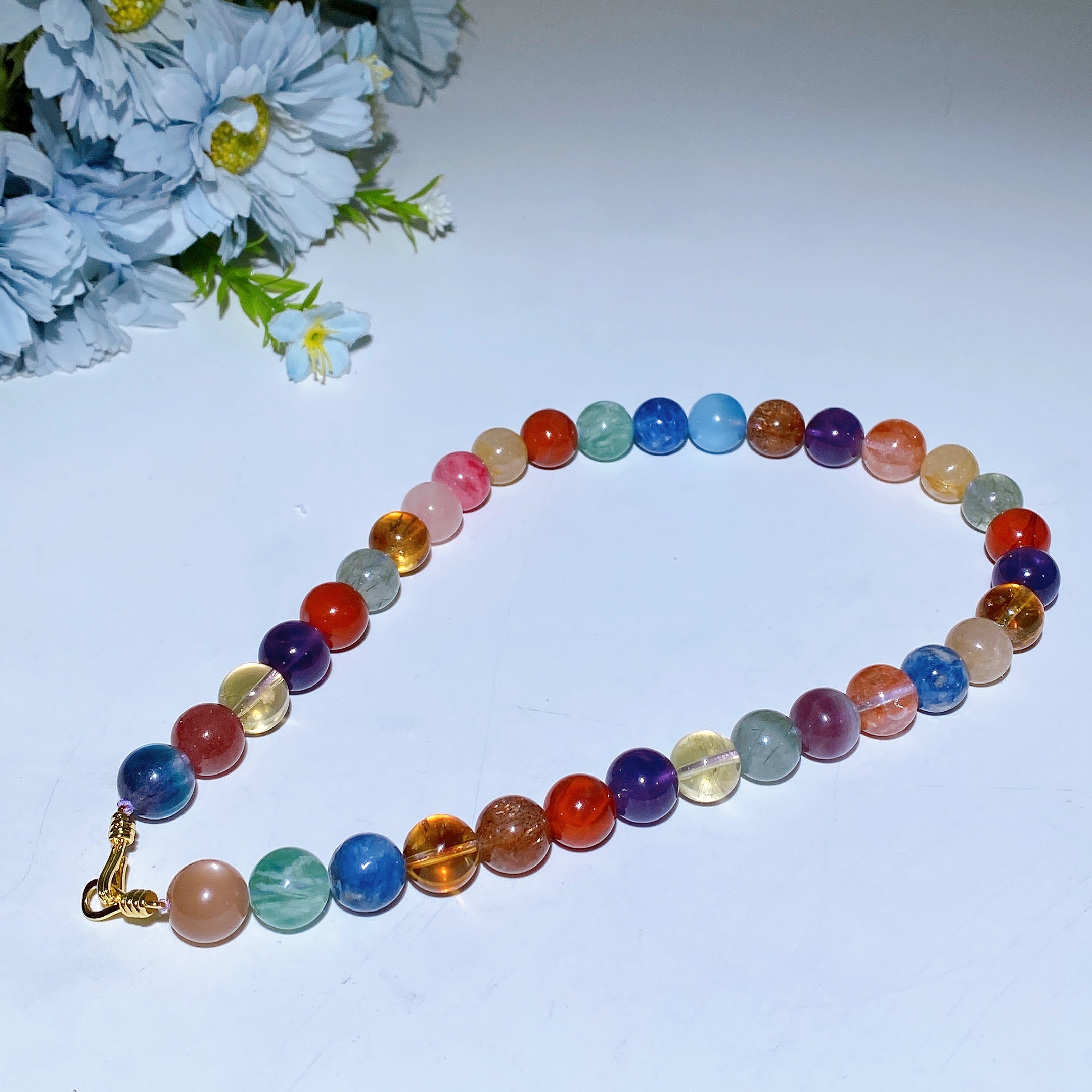 12mm Multi Crystal Necklace Crystal Healing Bulk Wholesale – Wholesale ...