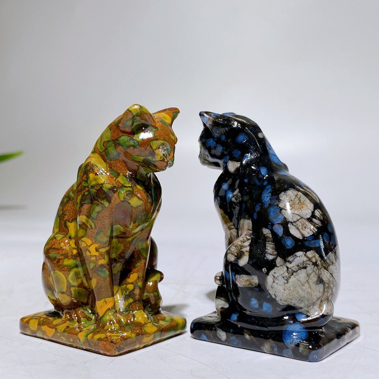 2.6" Crystal Cat Carving Crystal Healing Bulk Wholesale