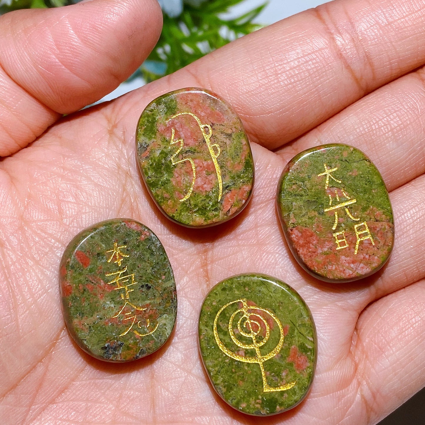 Crystal Reiki Stone with Printing Crystal Healing Bulk Wholesale