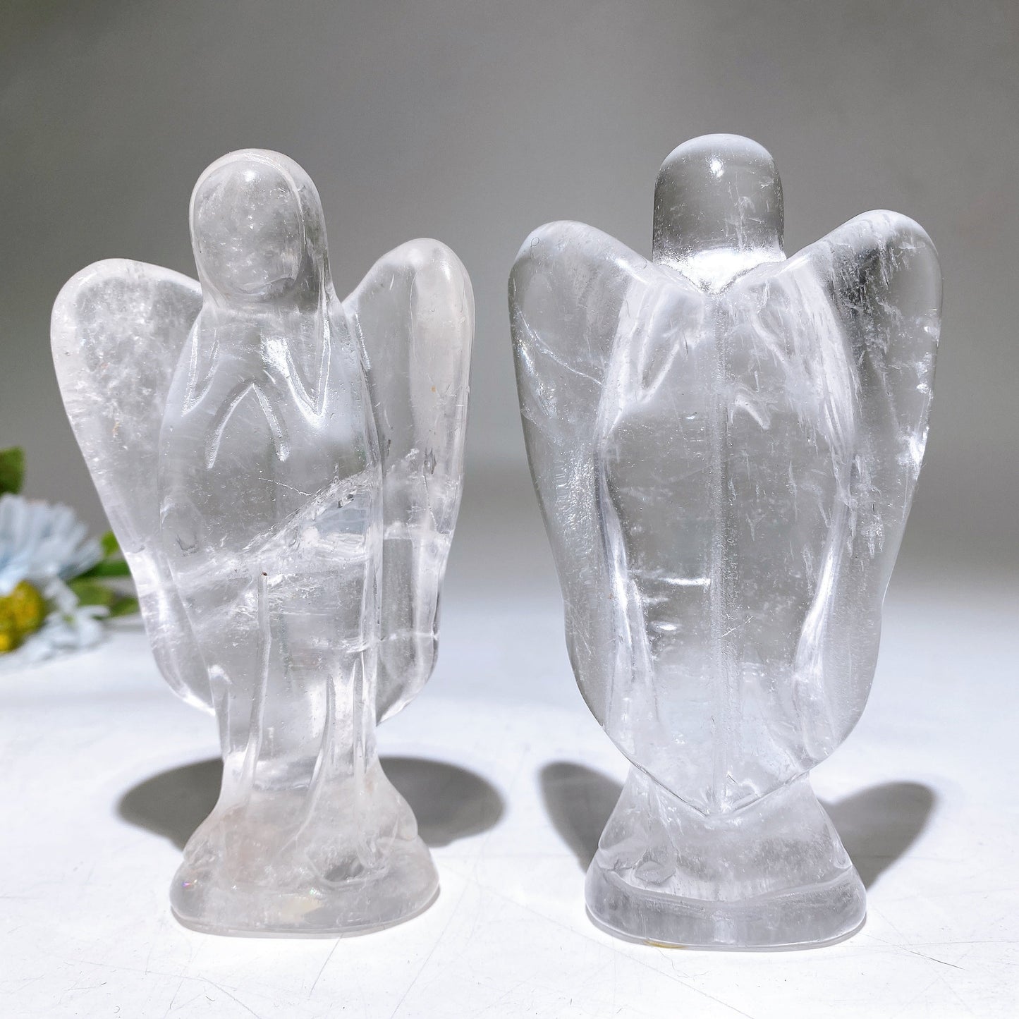 4.3“ Clear Quartz Angel Carving Crystal Healing Bulk Wholesale