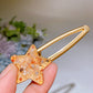 Crystal Chips Round Moon Star Heart Shape Hairpin Crystal Healing Bulk Wholesale