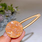 Crystal Chips Round Moon Star Heart Shape Hairpin Crystal Healing Bulk Wholesale