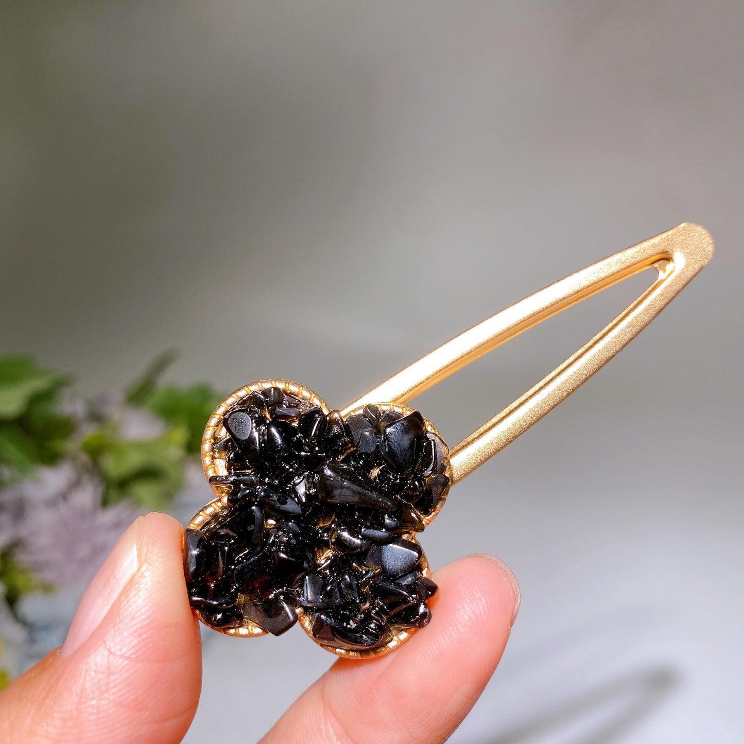 Crystal Chips Round Moon Star Heart Shape Hairpin Crystal Healing Bulk Wholesale