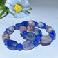 8-16mm Rose Quartz Jadeite Blue Flower Agate Bracelet Crystal Healing Bulk Wholesale