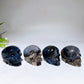 2.2"-2.4" UV Reactive Volcanic Agate Skull Carving Crystal Healing Bulk Wholesale