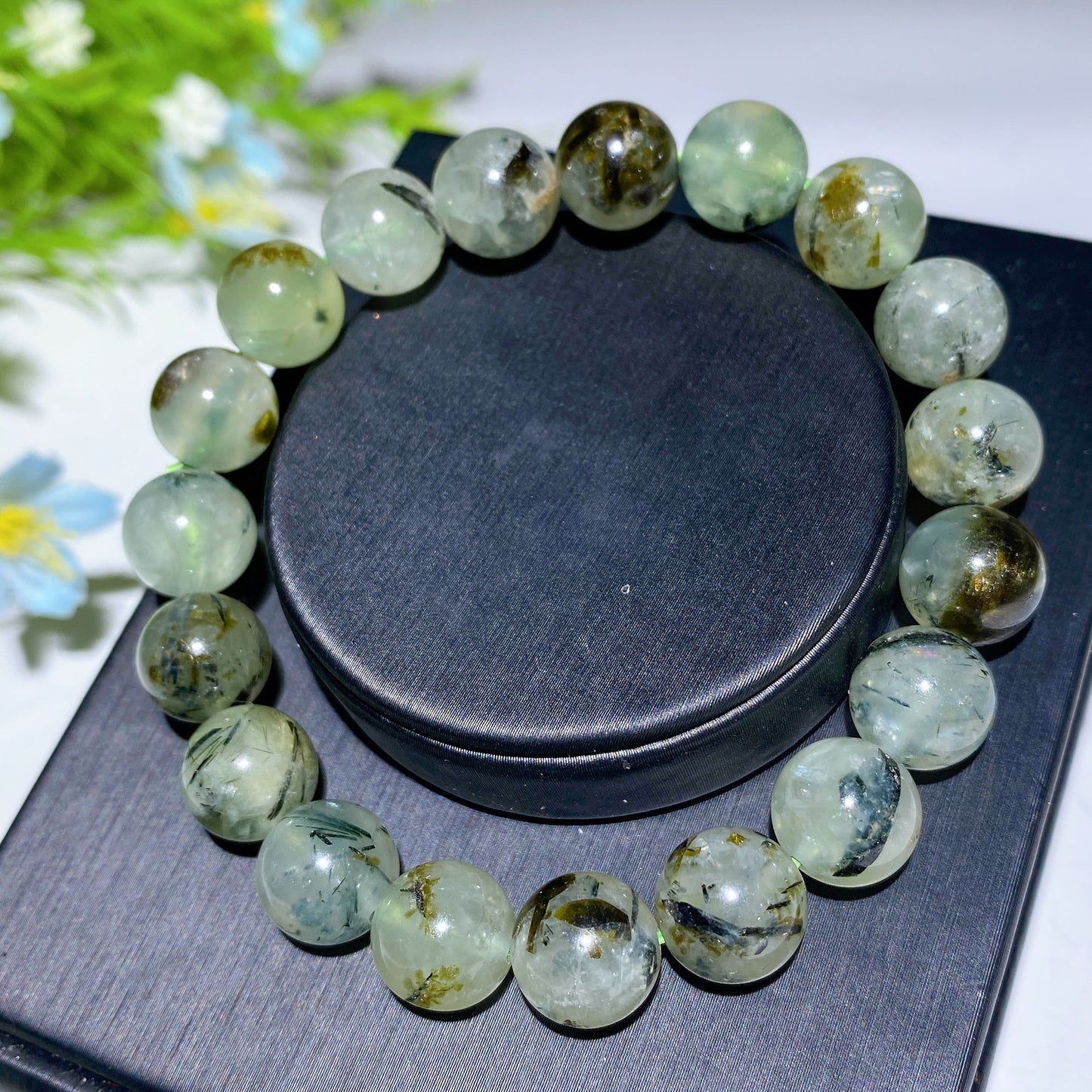 5-10mm Prehnite Moonstone Ocean Jasper Bracelet Crystal Healing Bulk Wholesale