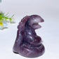 1.9“ Purple Mica Snake Carving Crystal Healing Bulk Wholesale