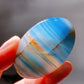 4-5.5cm Blue Onyx Heart Palm Stone Crystal Healing Bulk Wholesale