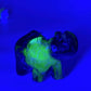 1.8" UV Reactive Volcanic Agate ELephant Carvings Crystal Healing Bulk Wholesale