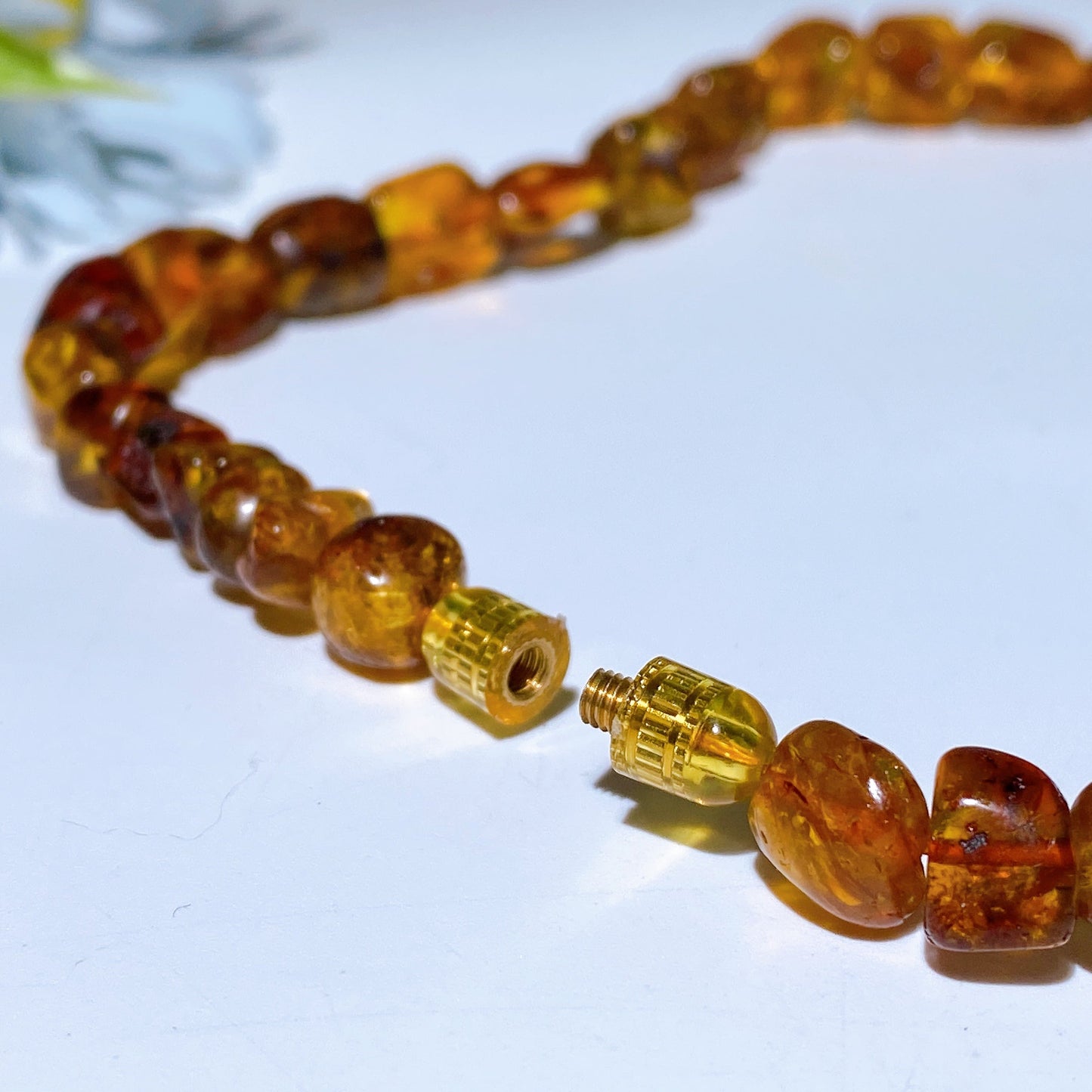 60cm Amber Chips Necklace Crystal Healing Bulk Wholesale