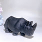 5.0" Black Obsidian Rhinoceros Carving Crystal Healing Bulk Wholesale