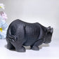 5.0" Black Obsidian Rhinoceros Carving Crystal Healing Bulk Wholesale