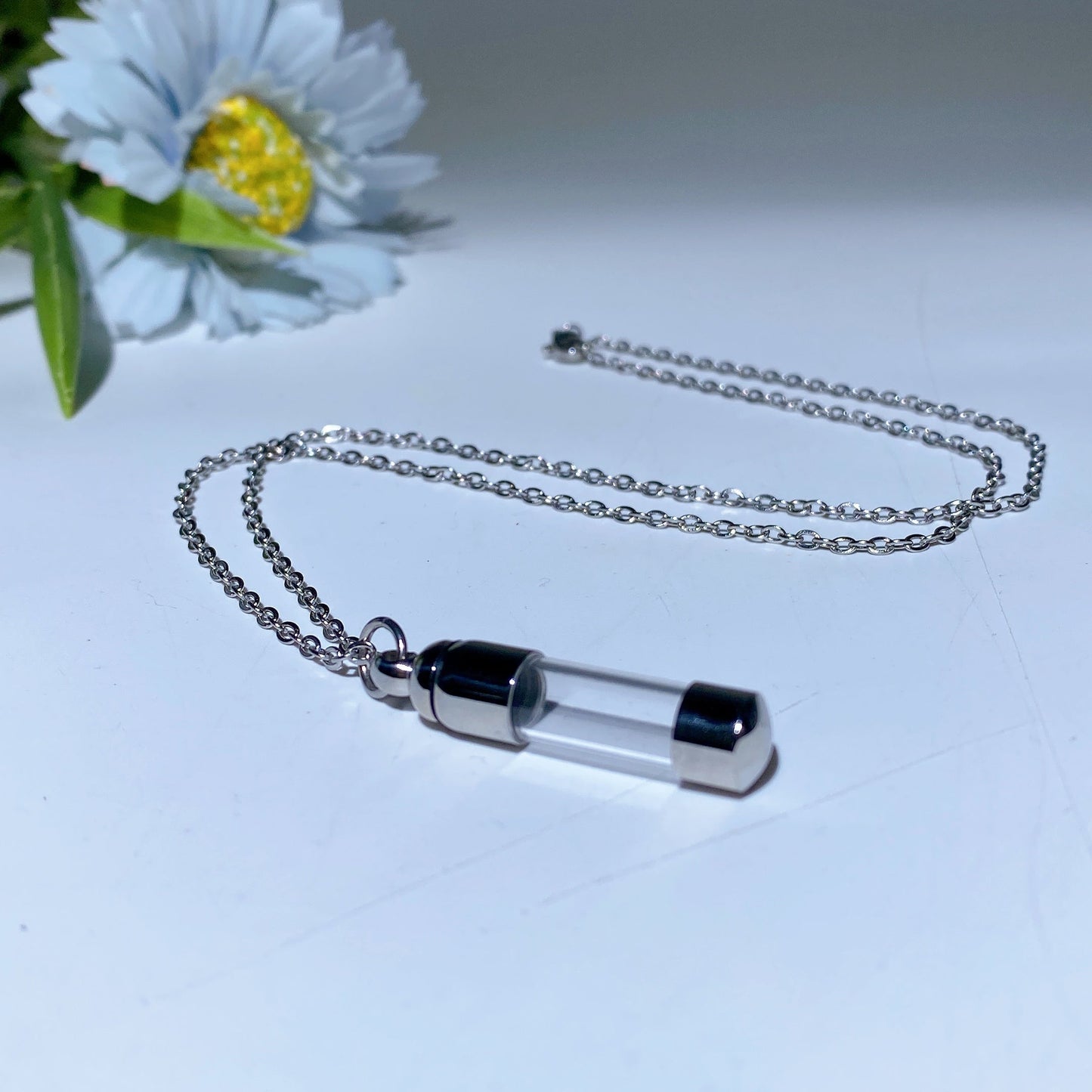 Black Golden Silver Color Crystal Jar Necklace Crystal Healing Bulk Wholesale