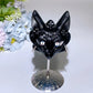 Black Obsidian Fox Head Carving with Stand Crystal Healing Bulk Wholesale