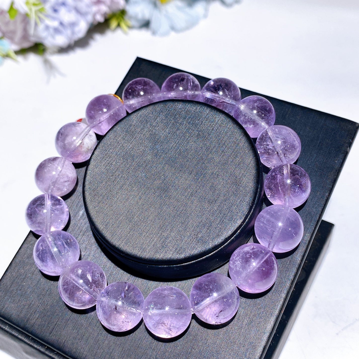 10-12mm Lavender Amethyst Bracelet Crystal Healing Bulk Wholesale