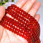 6mm Natural Hessonite Garnet Beads String Crystal Healing Bulk Wholesale