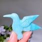 2.2" Sky Blue Hummingbird Carving Crystal Healing Bulk Wholesale