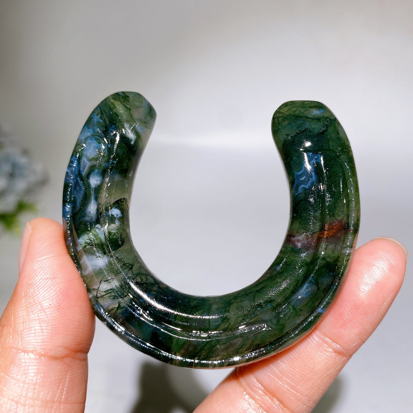 2.5" Crystal Horseshoe Carving Crystal Healing Bulk Wholesale