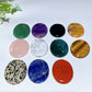1.7" Crystal Flat Palm Stone Crystal Healing Bulk Wholesale