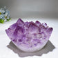 5.2" Large Unique Amethyst Cluster Goot Head Carving Crystal Healing Bulk Wholesale