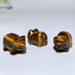 0.9" Yellow Tiger's Eye Pig Carvings Crystal Healing Bulk Wholesale