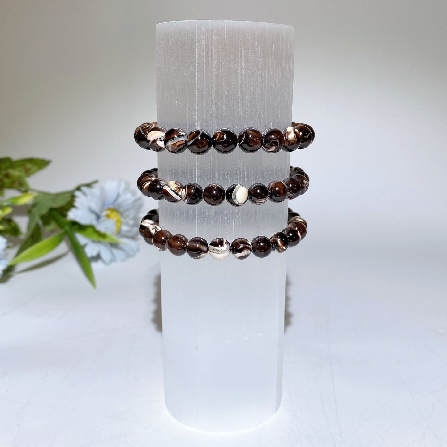 15cm Selenite Cylinder Bracelet Holder Crystal Healing Bulk Wholesale