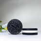 2.0" Black Obsidian White Jade OREO Carvings Crystal Healing Bulk Wholesale