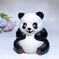 2.8"-4.0" White Jade Panda Carving with Painting Crystal Healing Bulk Wholesale