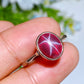 S925 Star Ruby Ring Crystal Healing Bulk Wholesale