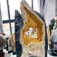 62cm Large Unique Full Clusters Citrine Geode with Three-sides Window Specimen Crystal Healing