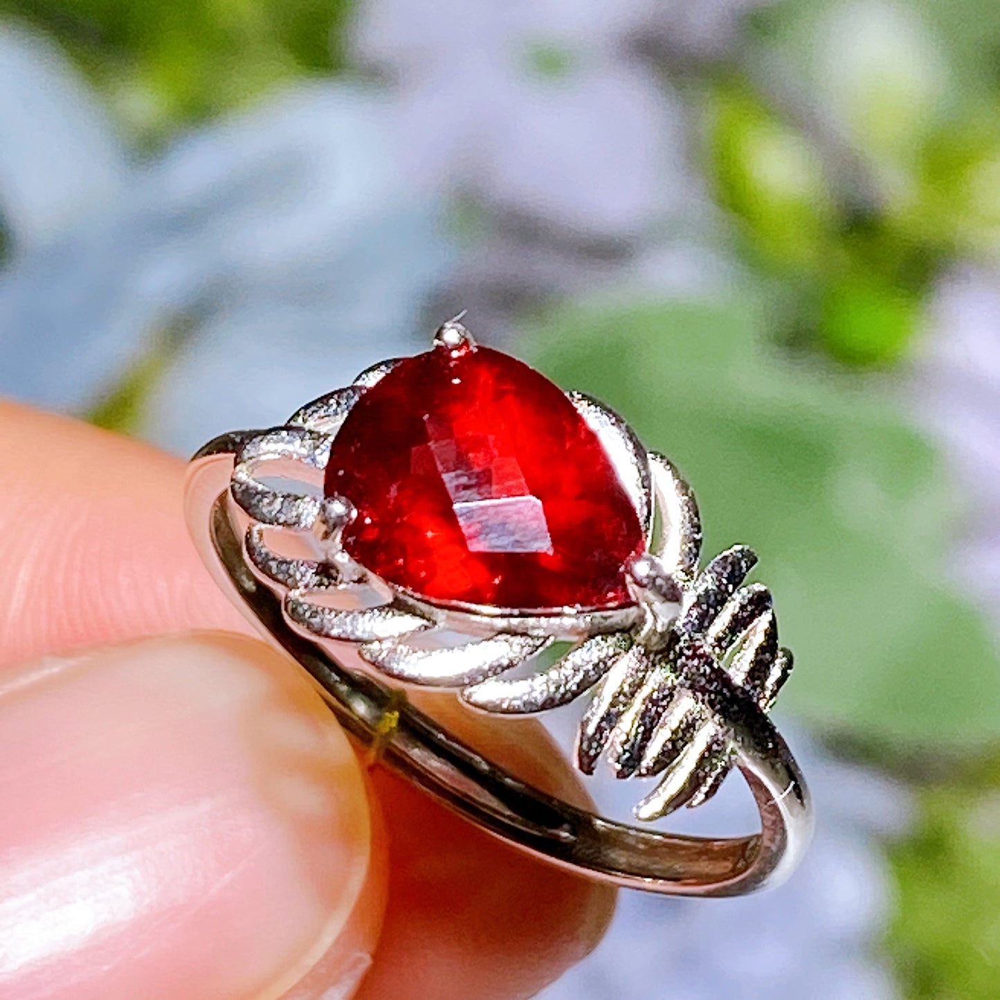 S925 Crystal Ring Crystal Healing Bulk Wholesale