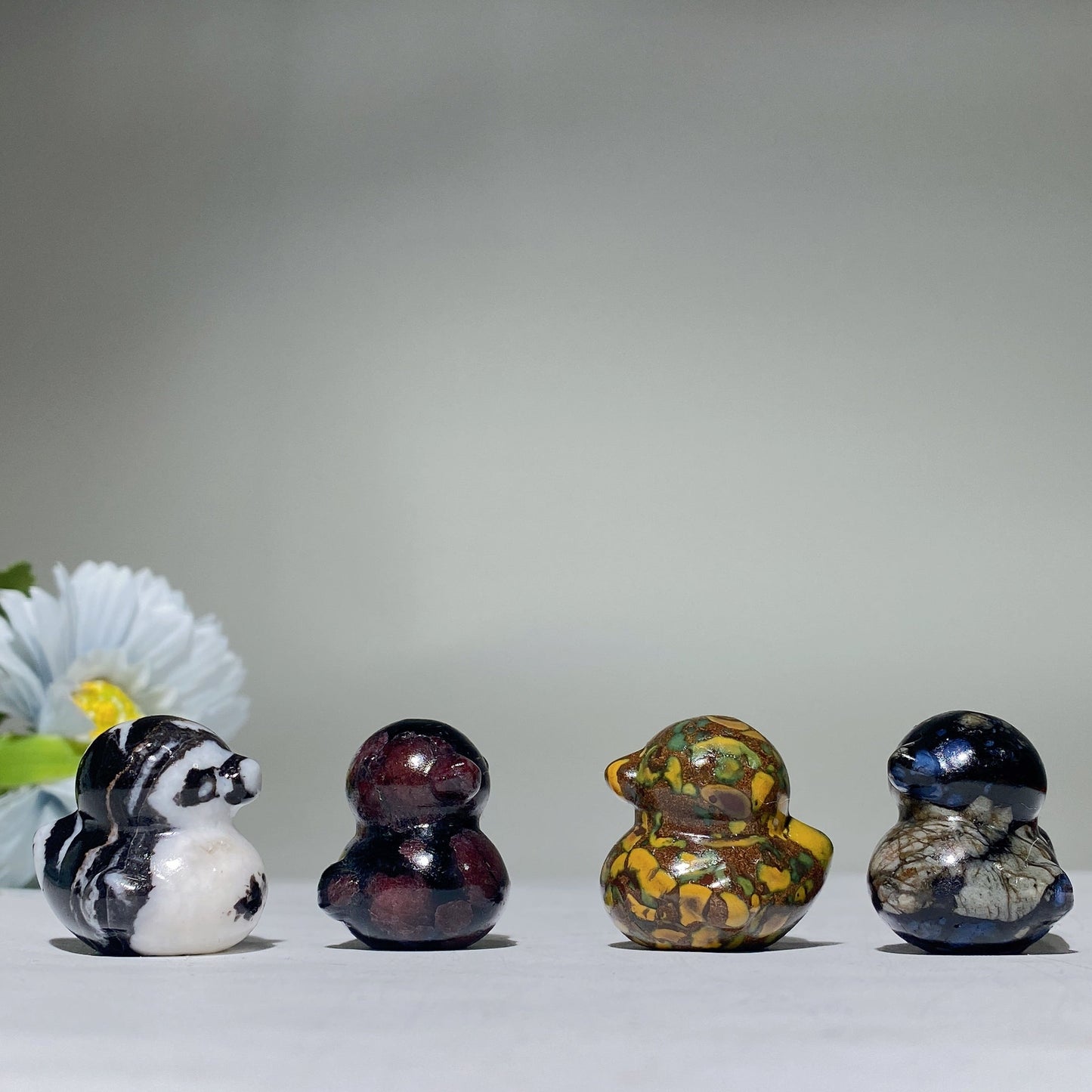 1.1" Crystal Mini Duck Carvings Crystal Healing Bulk Wholesale