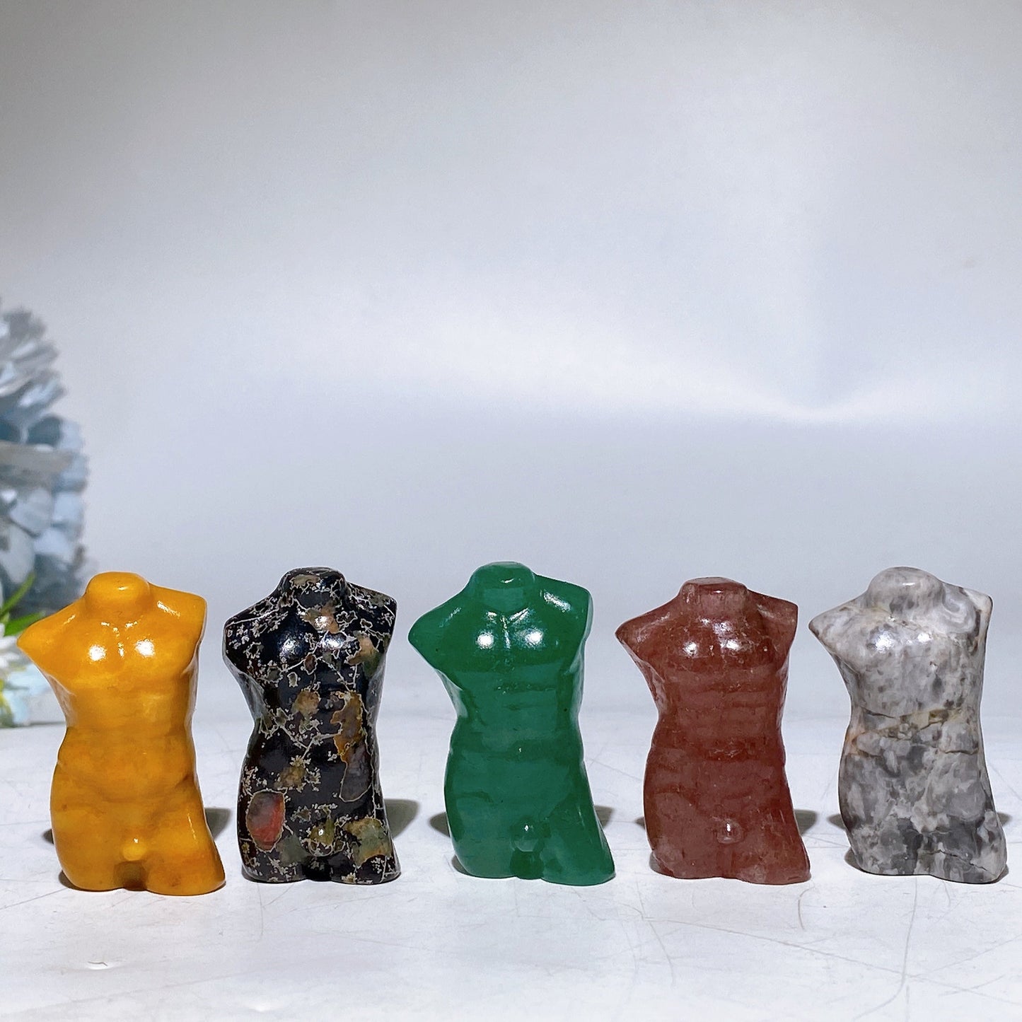 1.4" Crystal Men Model Carving Crystal Healing Bulk Wholesale