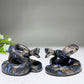 2.5" Blue Que Sera Snake Carving Crystal Healing Bulk Wholesale