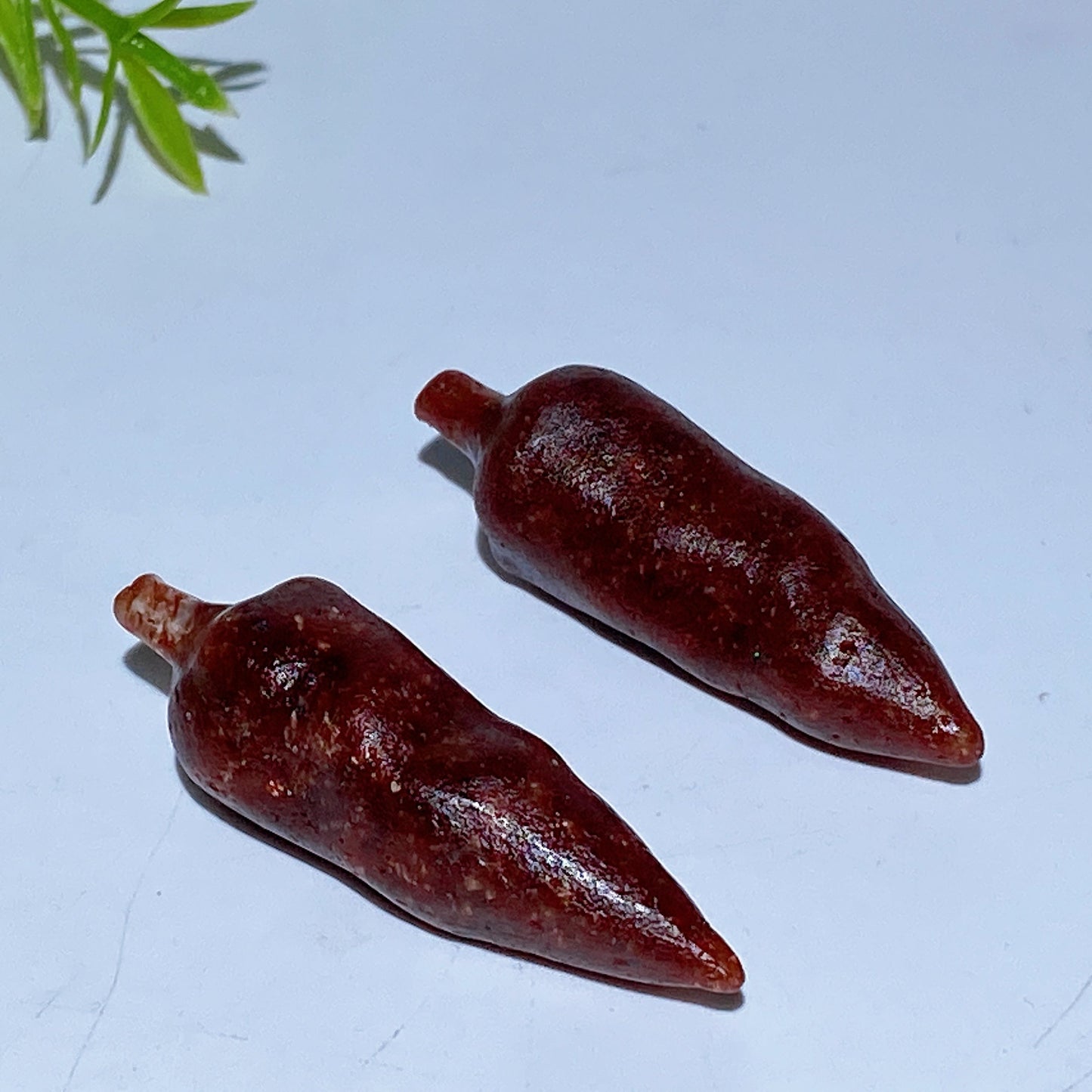 1.9" Crystal Chili Vegetable Carving Crystal Healing Bulk Wholesale