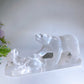 27cm Selenite Bears Carving Crystal Healing Bulk Wholesale